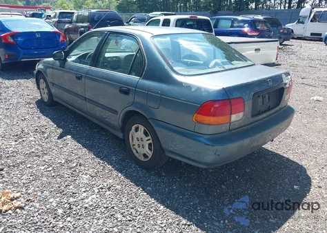 1998 Honda Civic Lx из США, поврежденный, VIN 2HGEJ6670WH533403